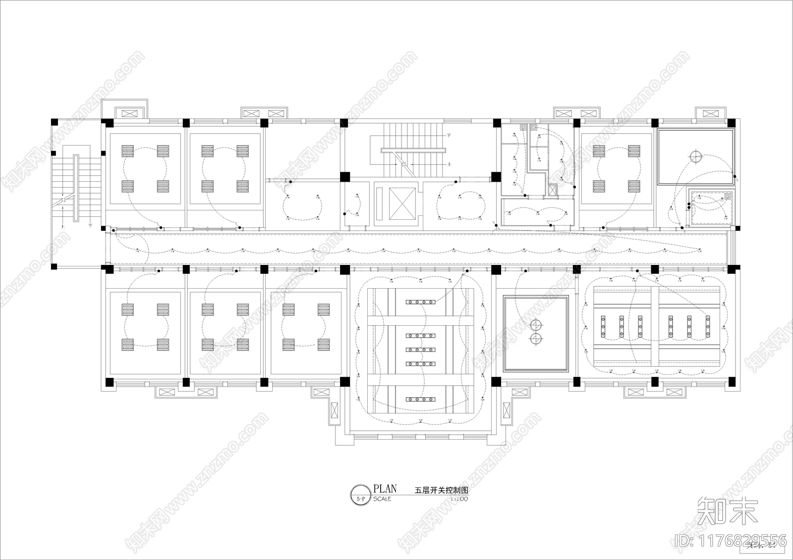 现代整体办公空间cad施工图下载【ID:1176829556】