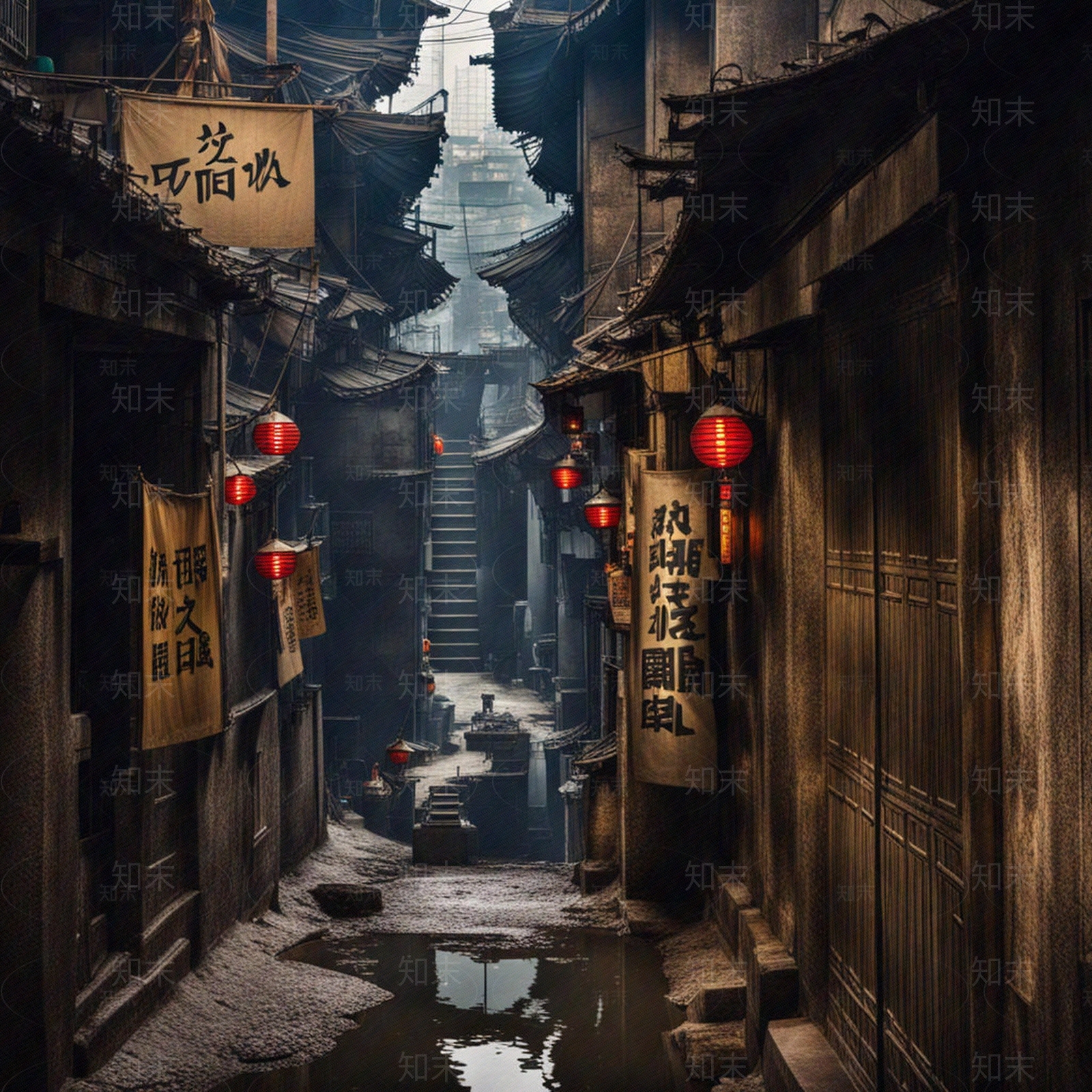 现代街道外景贴图下载【ID:1176830538】