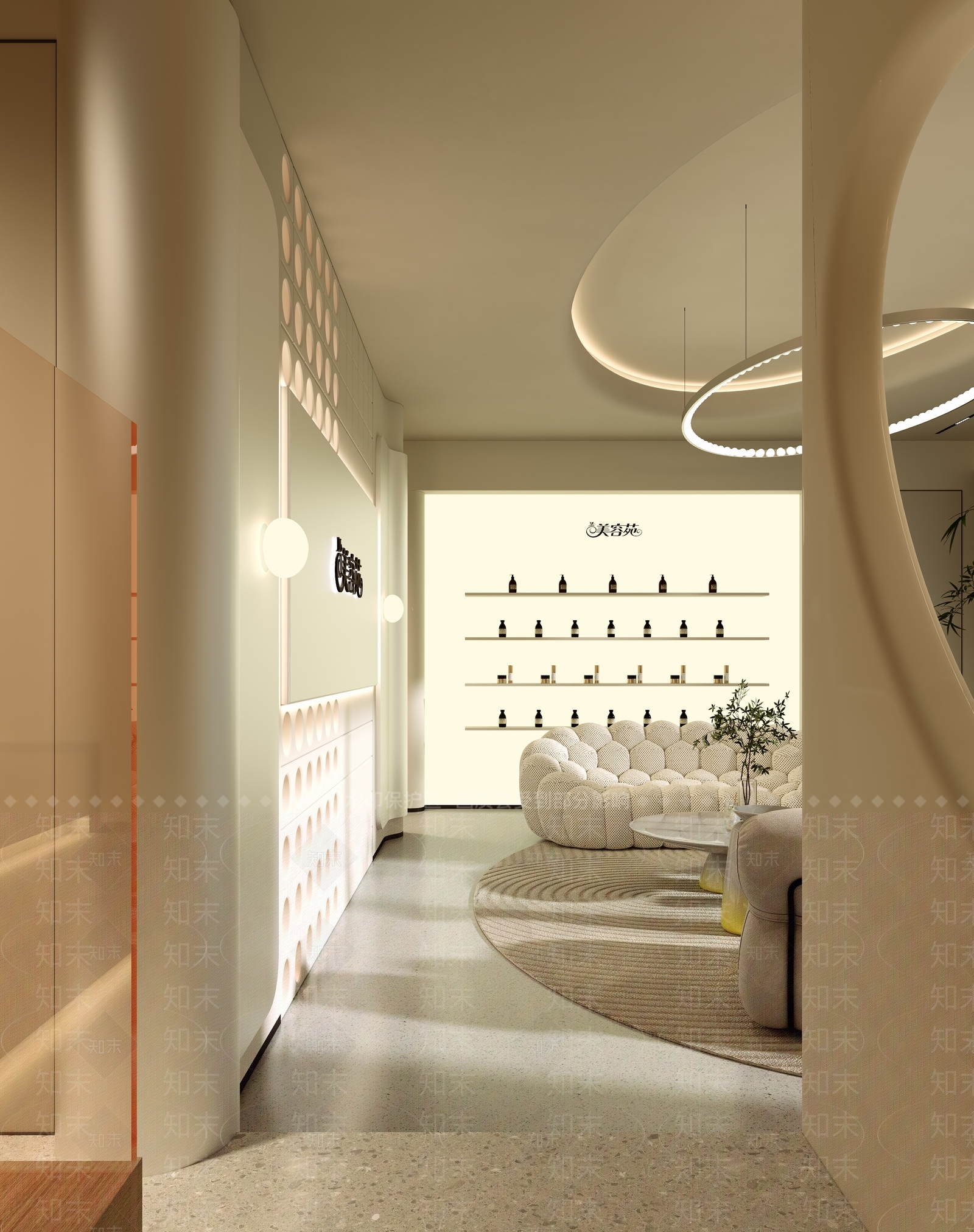 现代侘寂美容院3D模型下载【ID:1176833472】