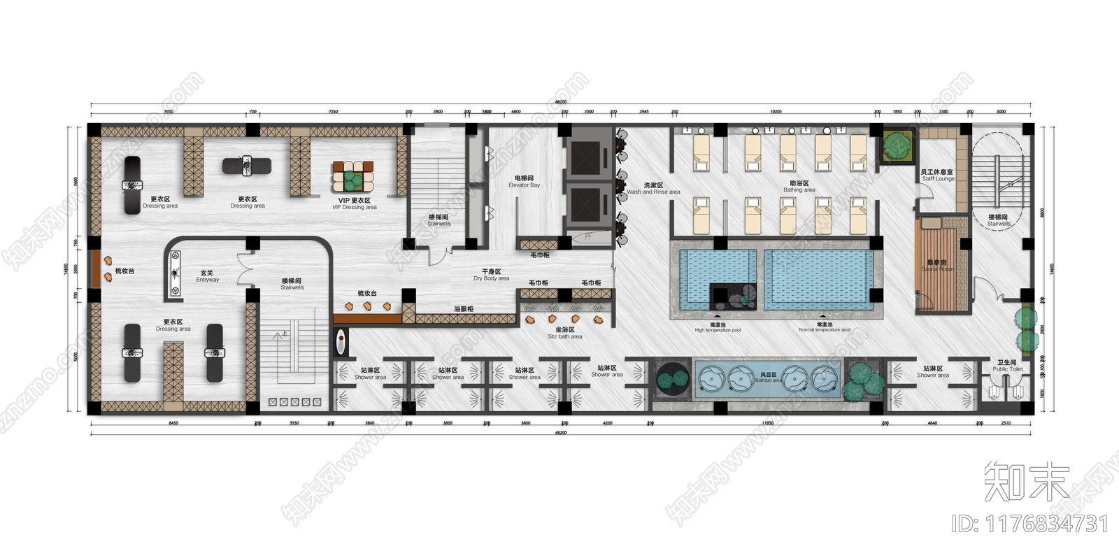 现代会所cad施工图下载【ID:1176834731】