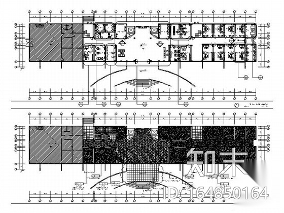 某市老年活动中心室内装修施工图施工图下载【ID:164850164】