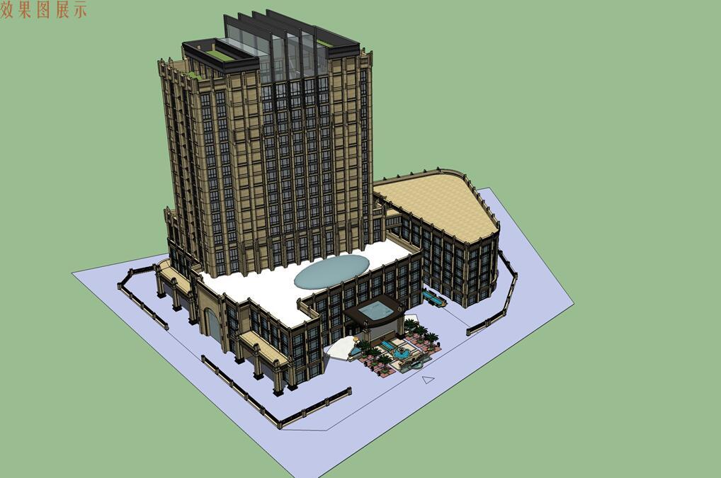 新生堂医院建筑设计方案文本（CAD+SU+文本）cad施工图下载【ID:151588140】