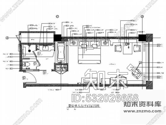 施工图内蒙古高档欧式风格酒店会所客房装修CAD施工图含效果图cad施工图下载【ID:532026658】