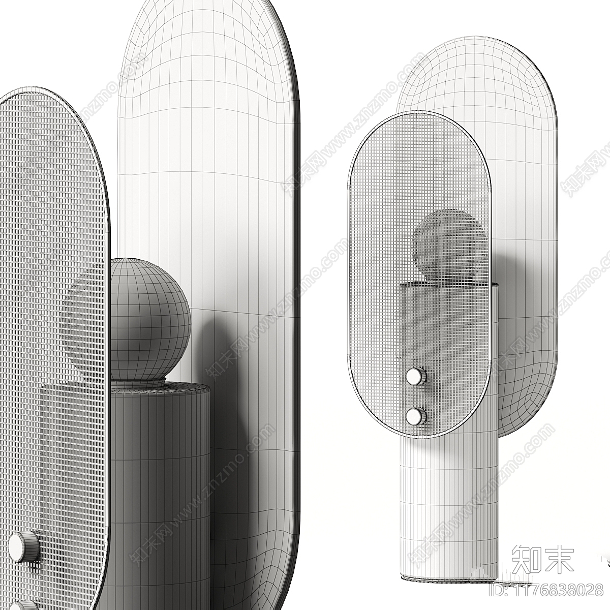 台灯3D模型下载【ID:1176838028】