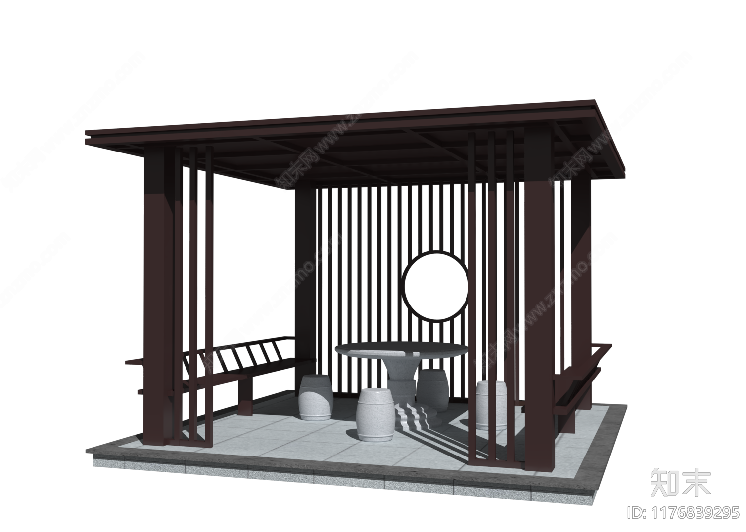 现代亭子3D模型下载【ID:1176839295】