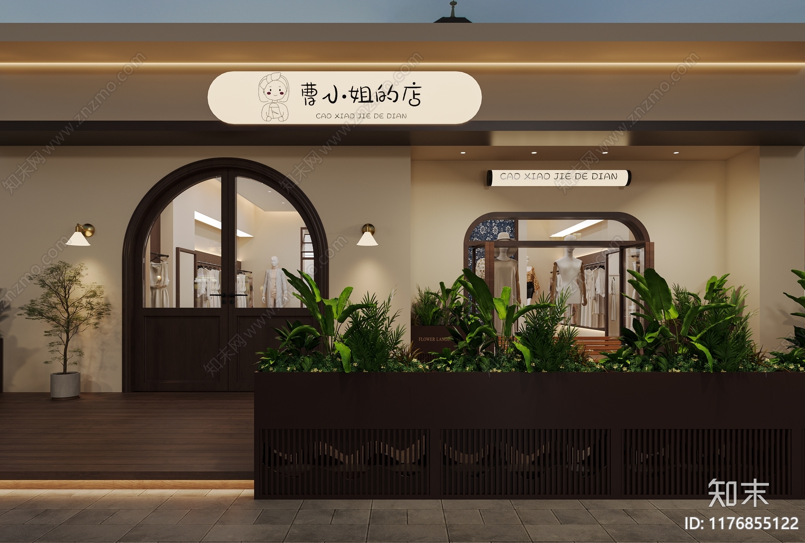 侘寂服装店3D模型下载【ID:1176855122】