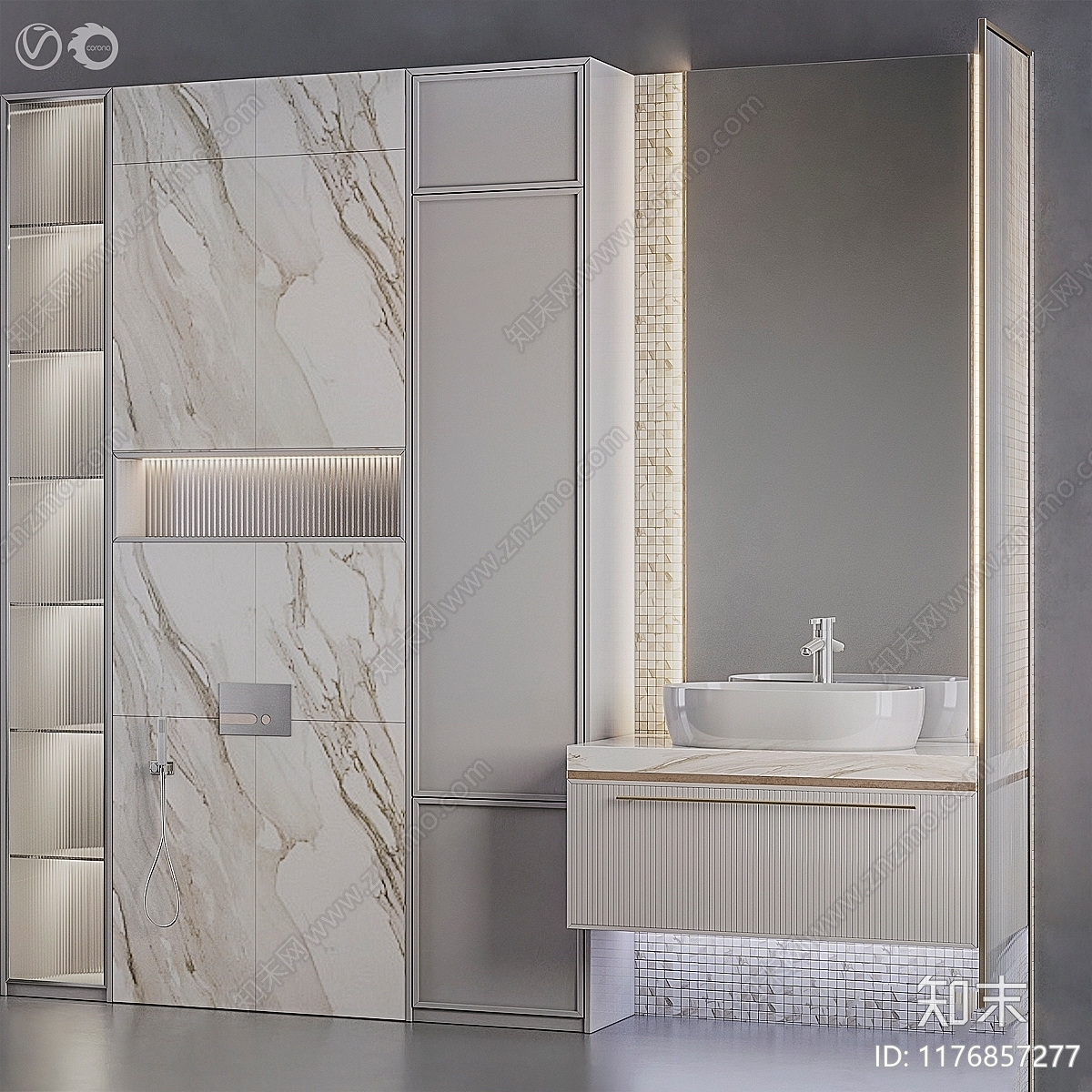 洗手台3D模型下载【ID:1176857277】