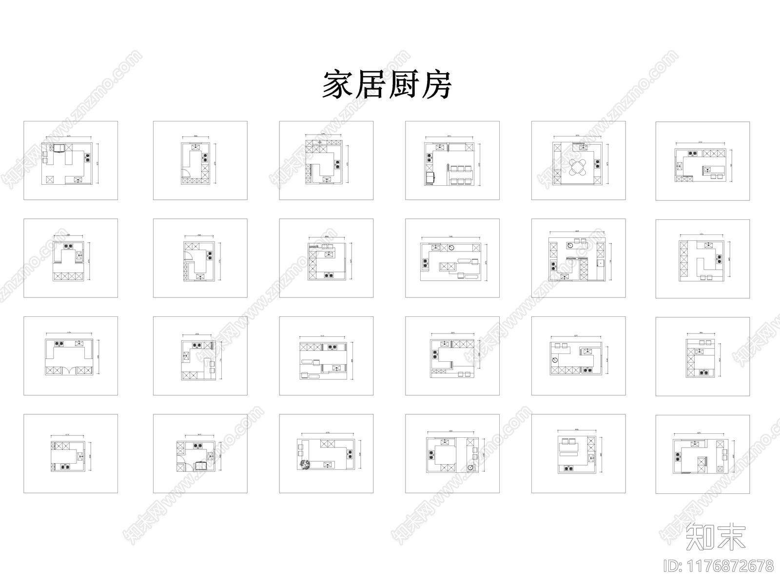 现代轻奢客厅施工图下载【ID:1176872678】