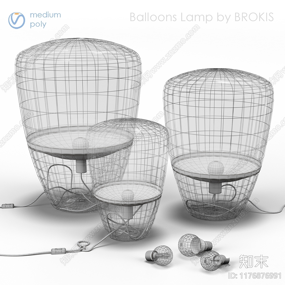 台灯3D模型下载【ID:1176876991】