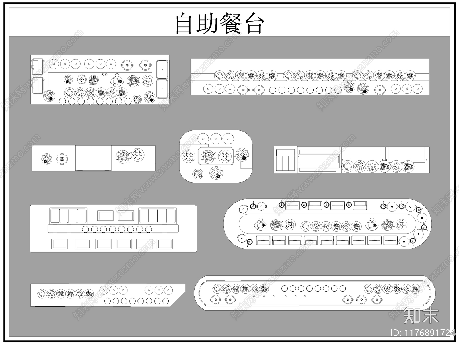 现代桌子施工图下载【ID:1176891724】