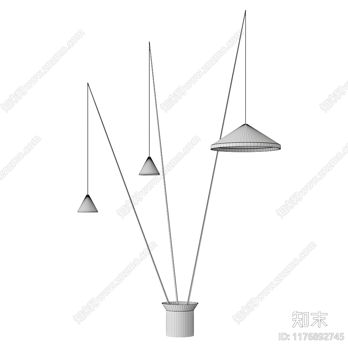 落地灯3D模型下载【ID:1176892745】