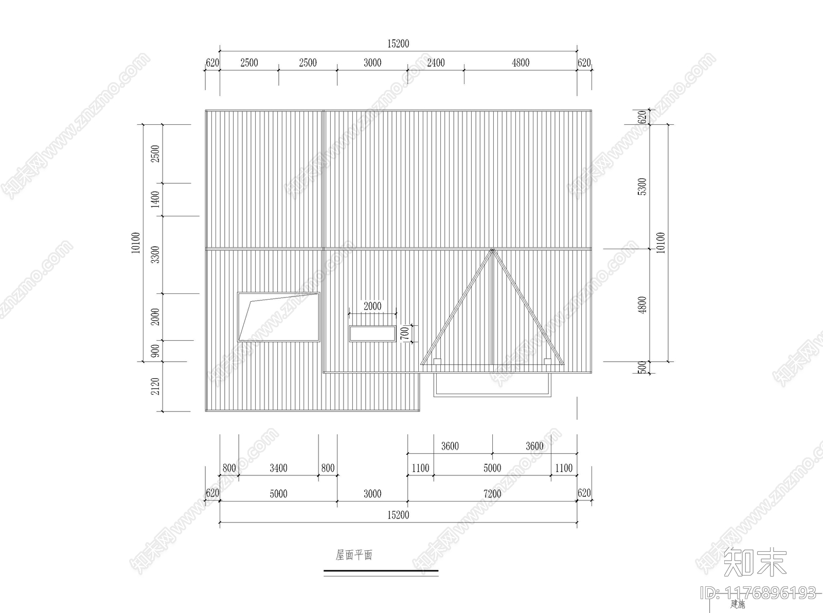 现代别墅建筑cad施工图下载【ID:1176896193】