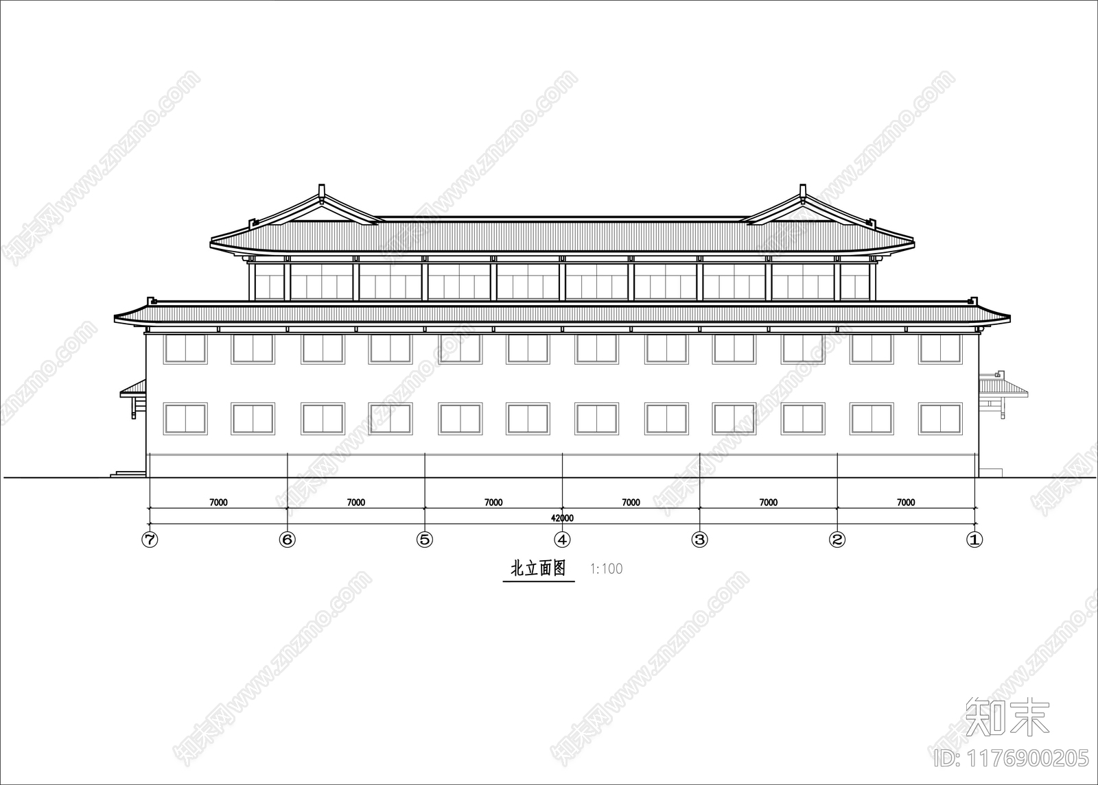 新中式其他商业建筑施工图下载【ID:1176900205】