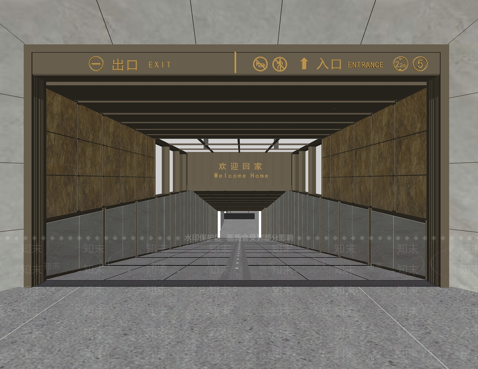 现代停车场SU模型下载【ID:1176900539】
