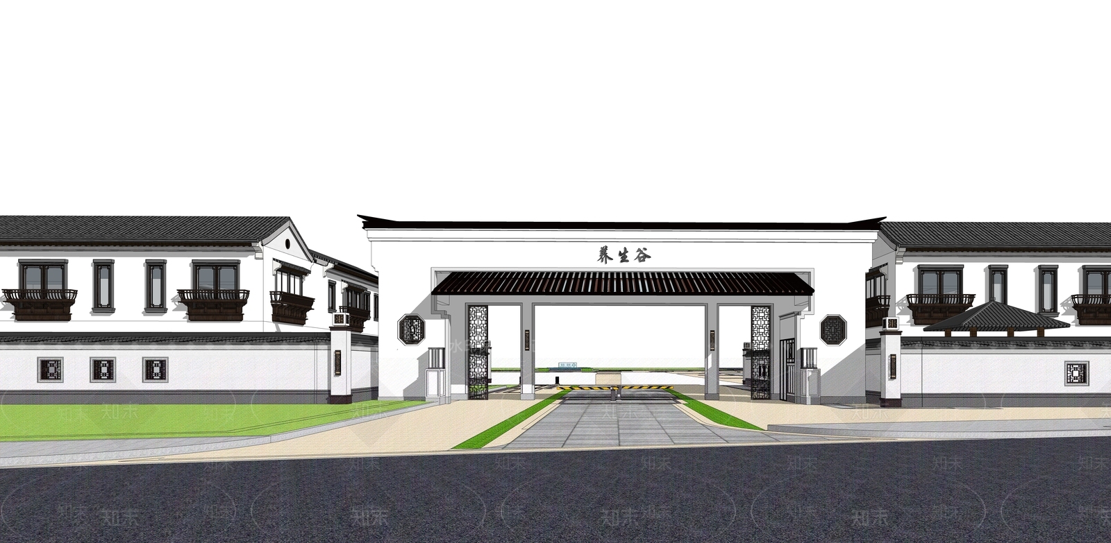 中式其他公共建筑SU模型下载【ID:1176905343】