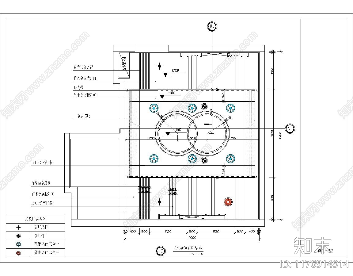 现代简约KTV施工图下载【ID:1176914914】