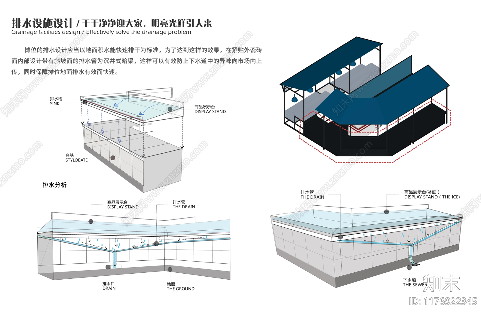 现代简约农贸市场建筑下载【ID:1176922345】