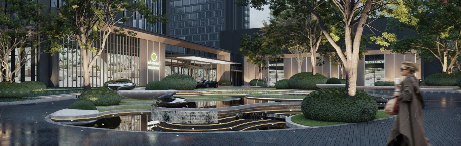现代水景SU模型下载【ID:1176931468】