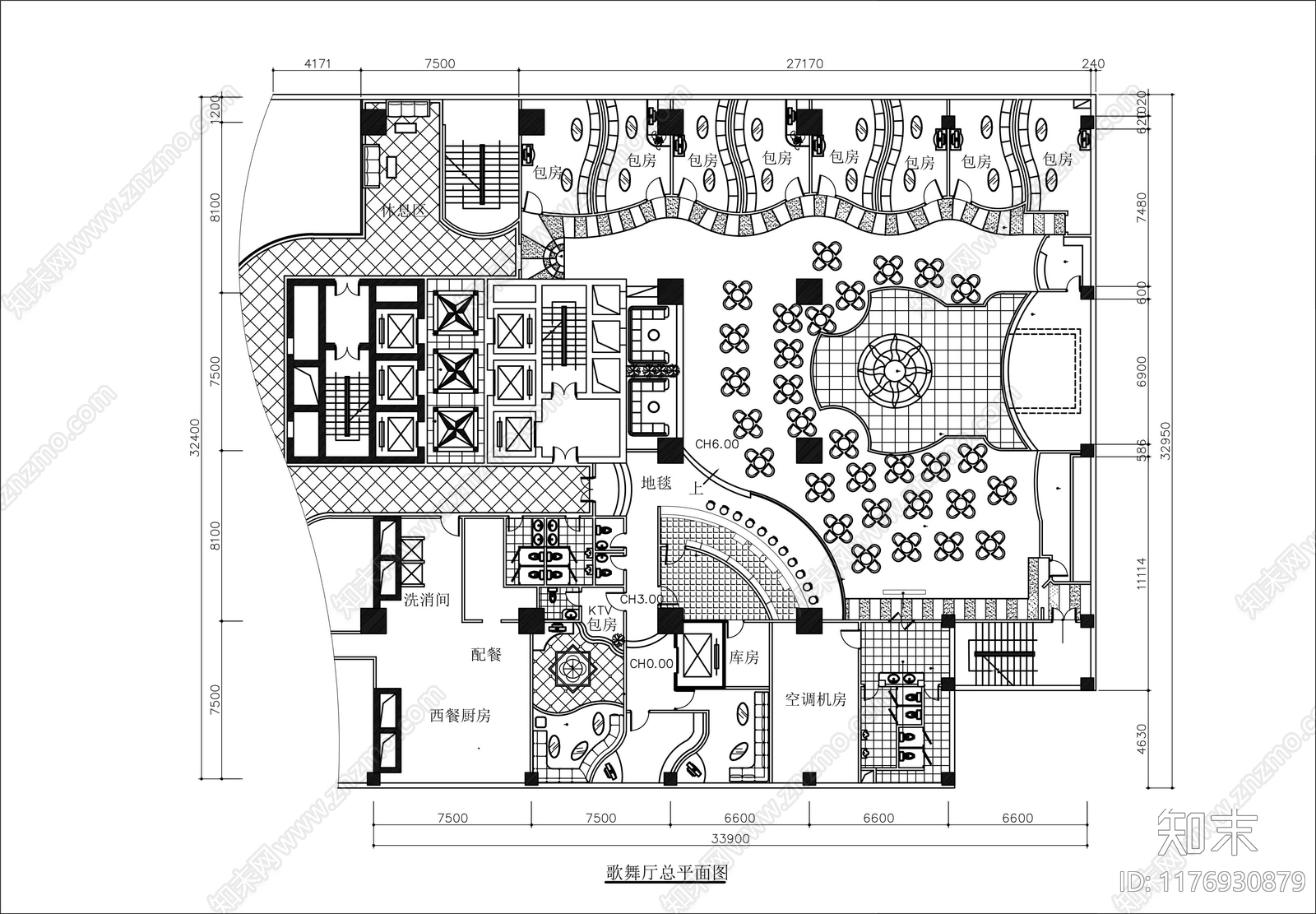 现代KTVcad施工图下载【ID:1176930879】
