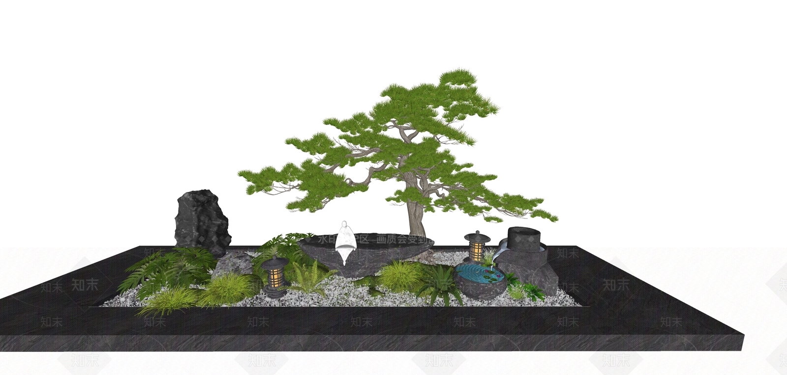 植物组合SU模型下载【ID:1176932469】