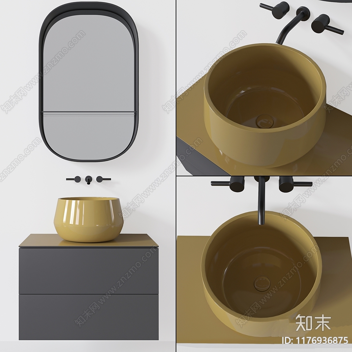 洗手台3D模型下载【ID:1176936875】