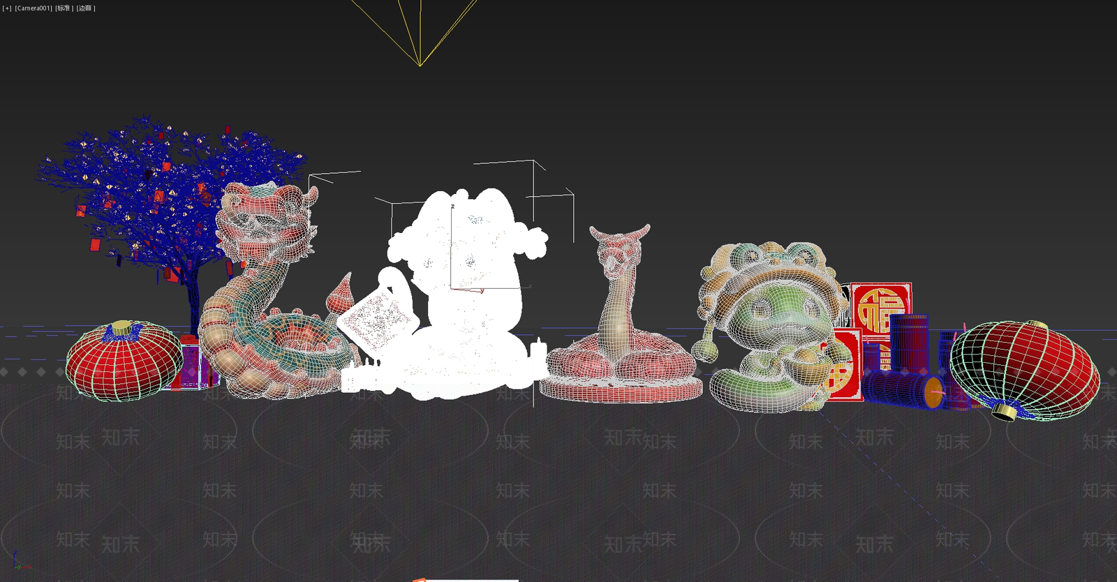 爬行类动物3D模型下载【ID:1176954942】