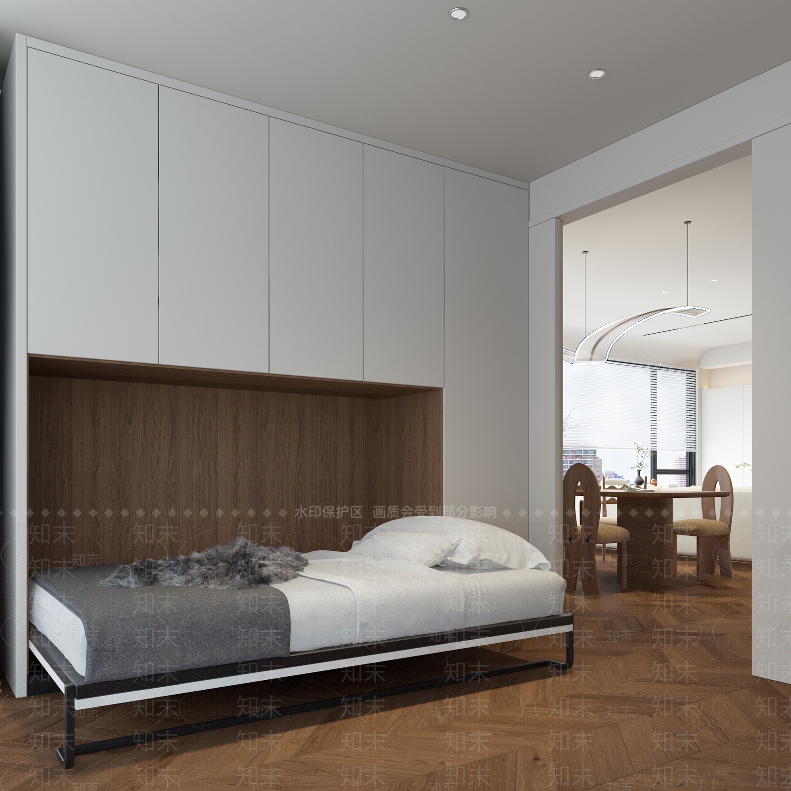现代通用儿童房3D模型下载【ID:1177016263】