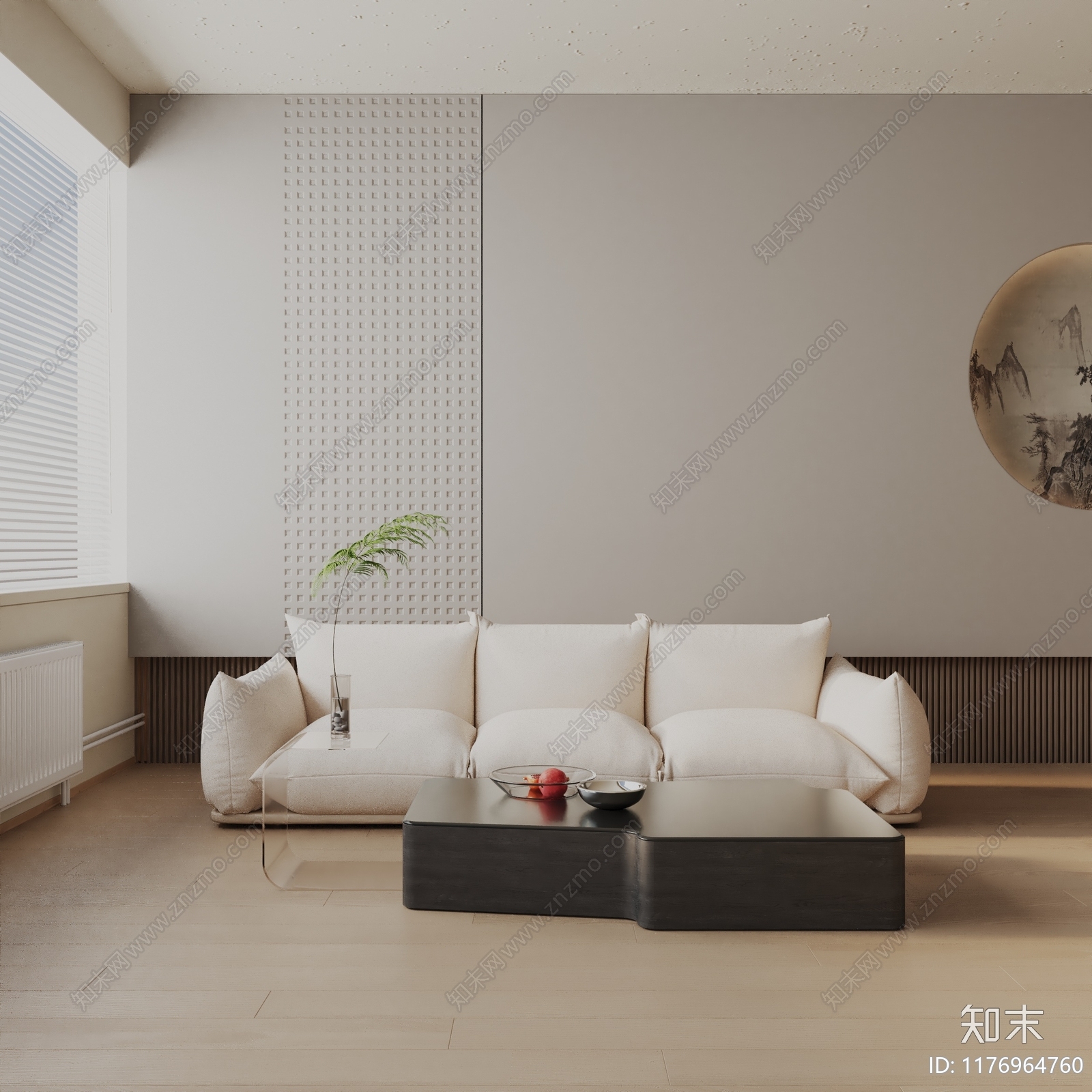 现代三人沙发3D模型下载【ID:1176964760】