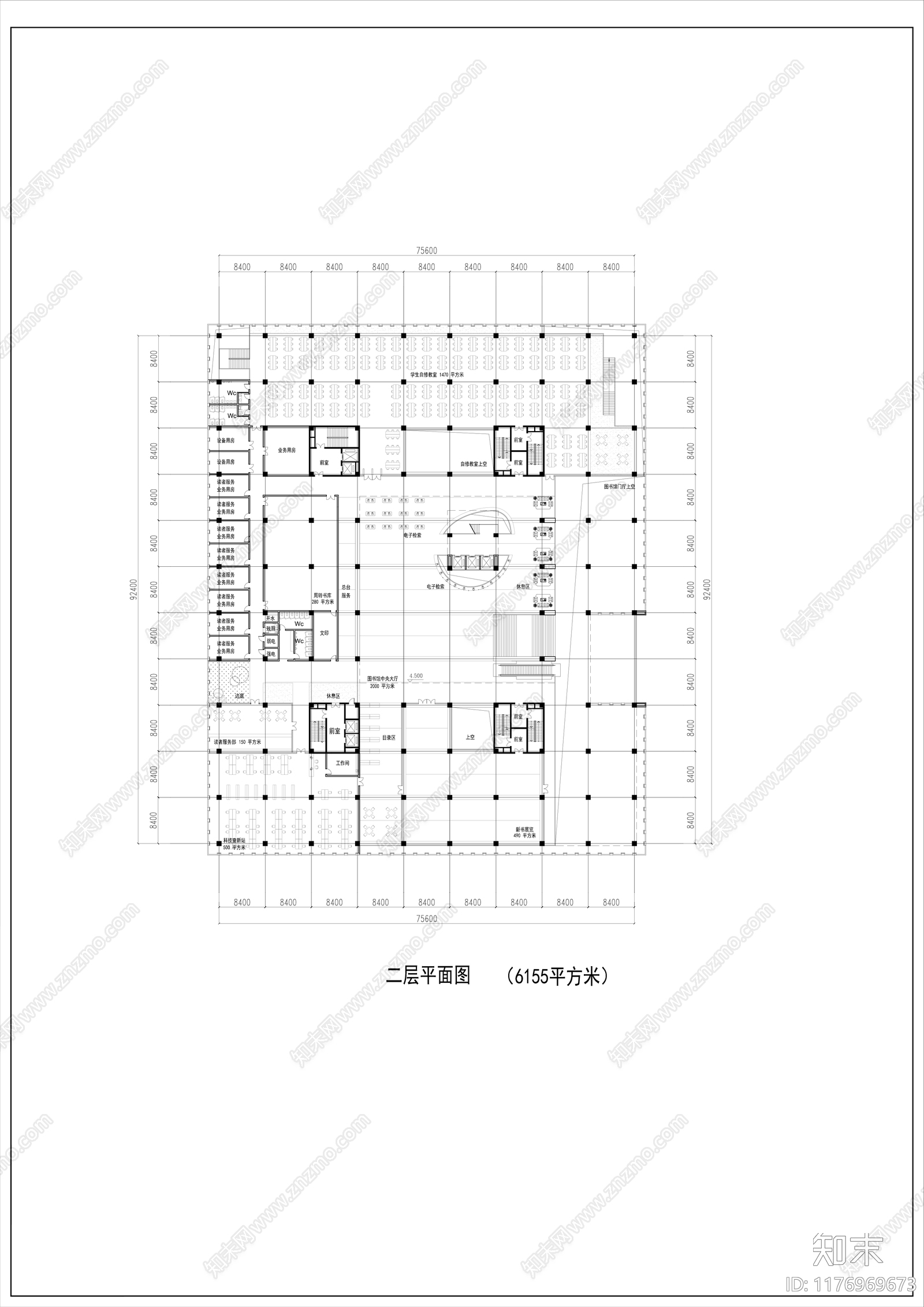现代学校建筑cad施工图下载【ID:1176969673】