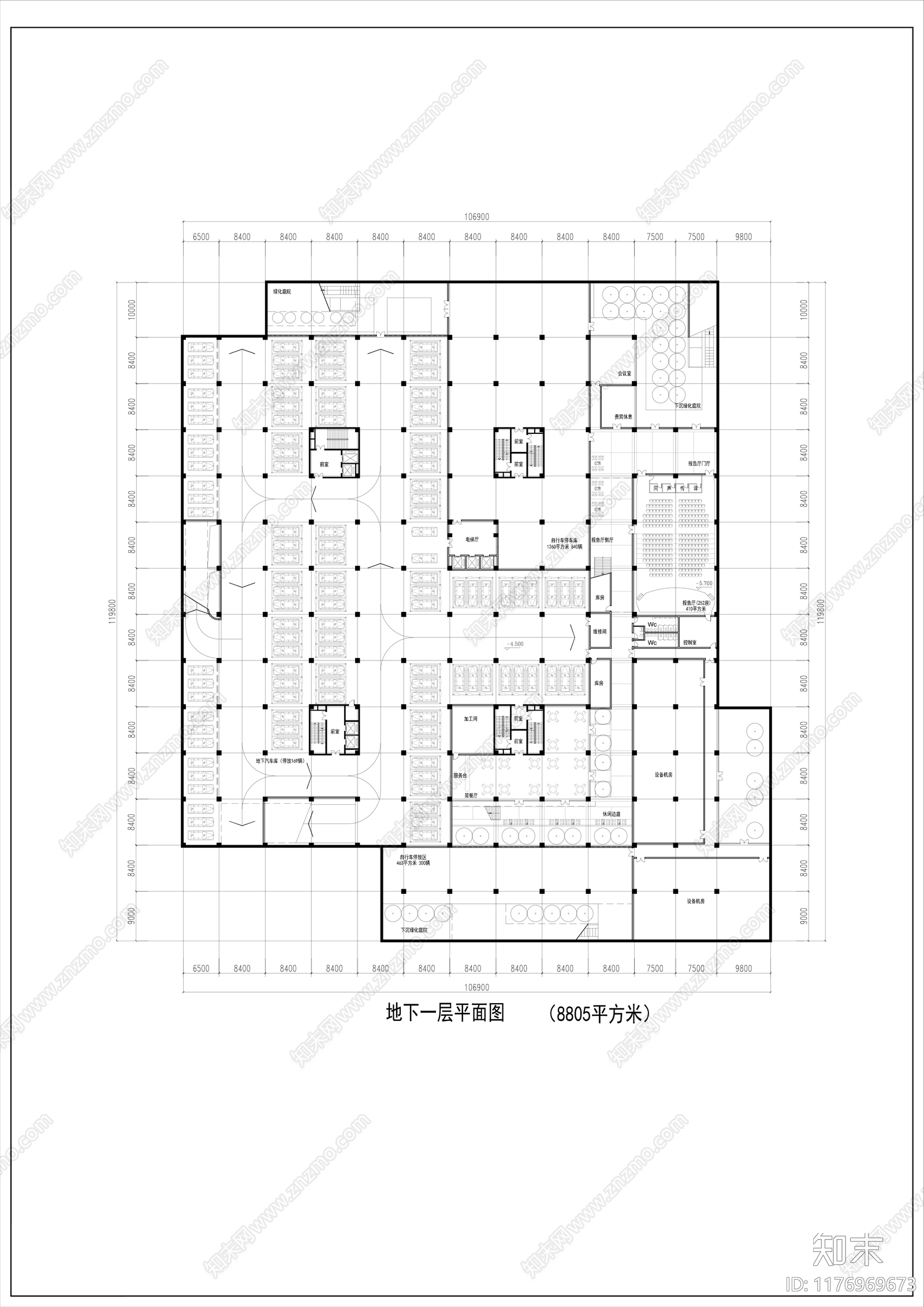 现代学校建筑cad施工图下载【ID:1176969673】