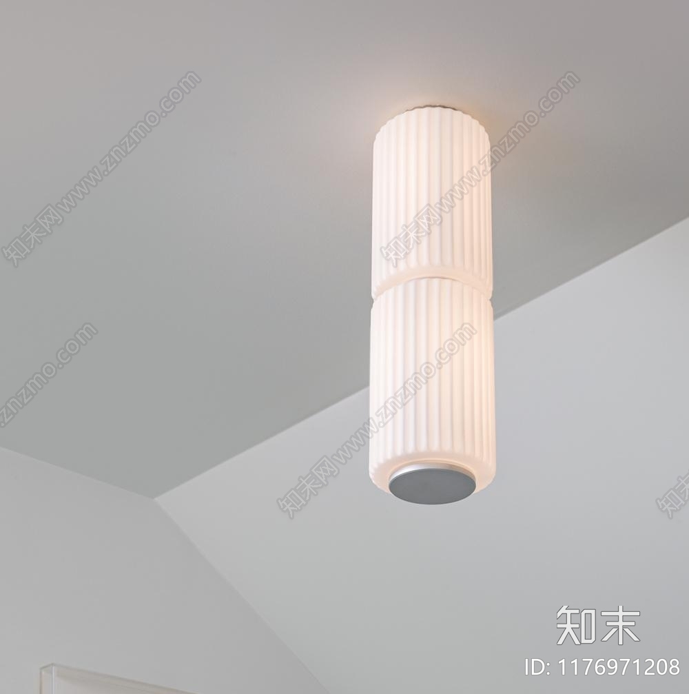 现代复古吸顶灯3D模型下载【ID:1176971208】