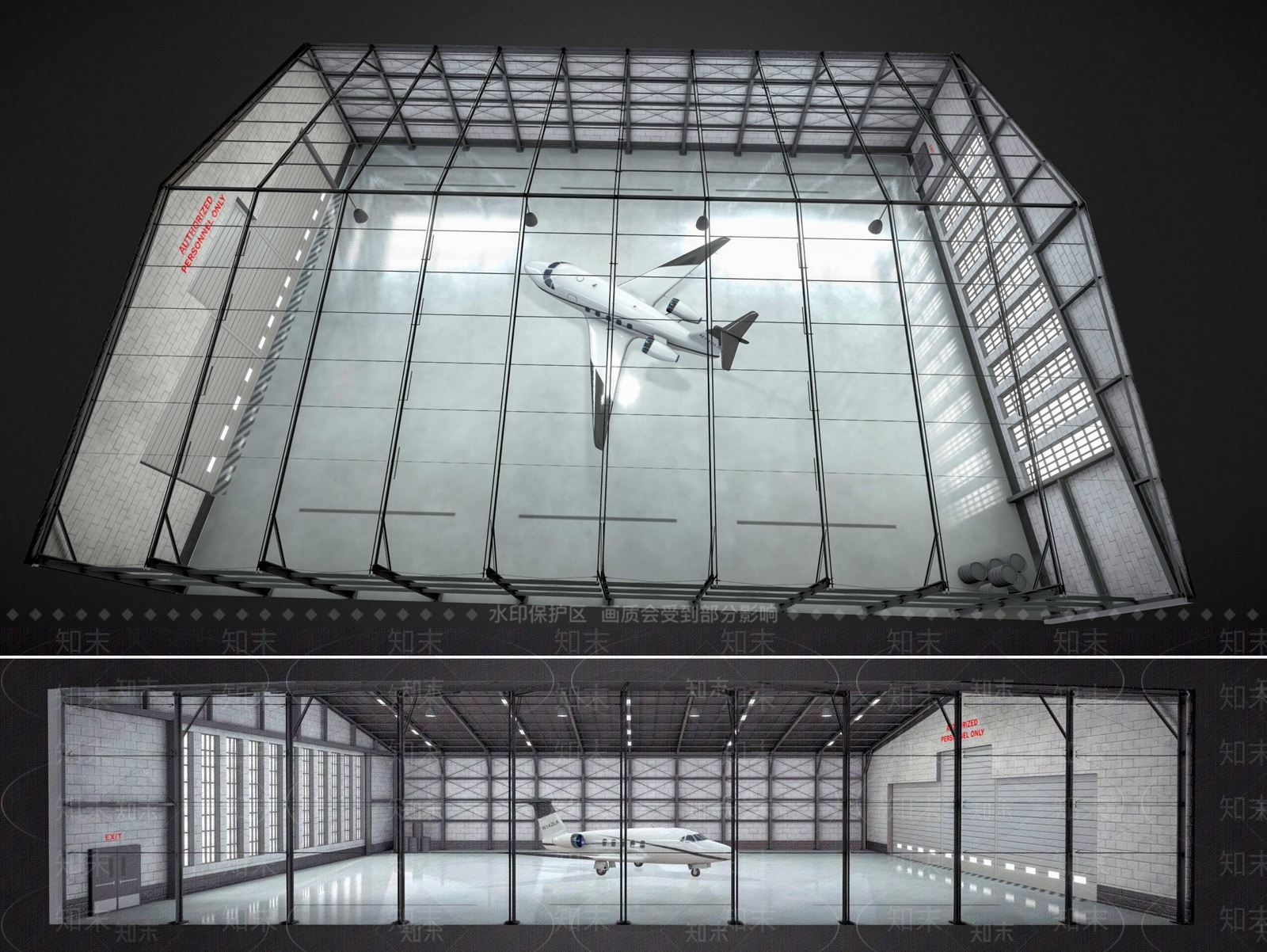 现代仓库SU模型下载【ID:1176975345】