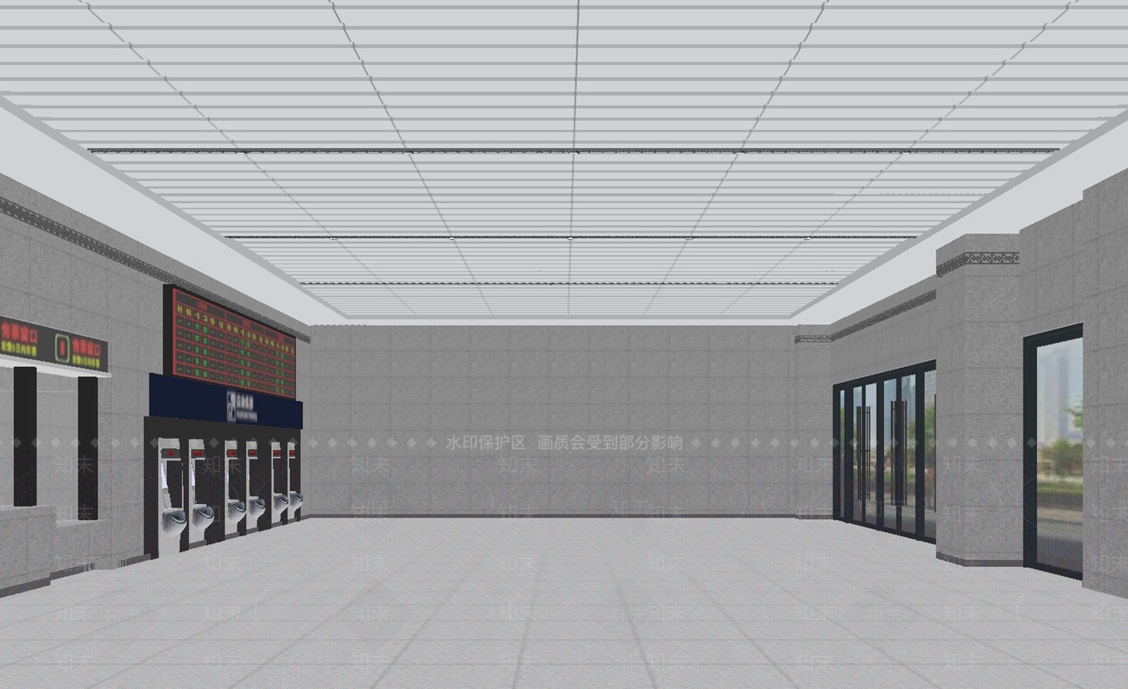 现代其他公共空间SU模型下载【ID:1176992535】