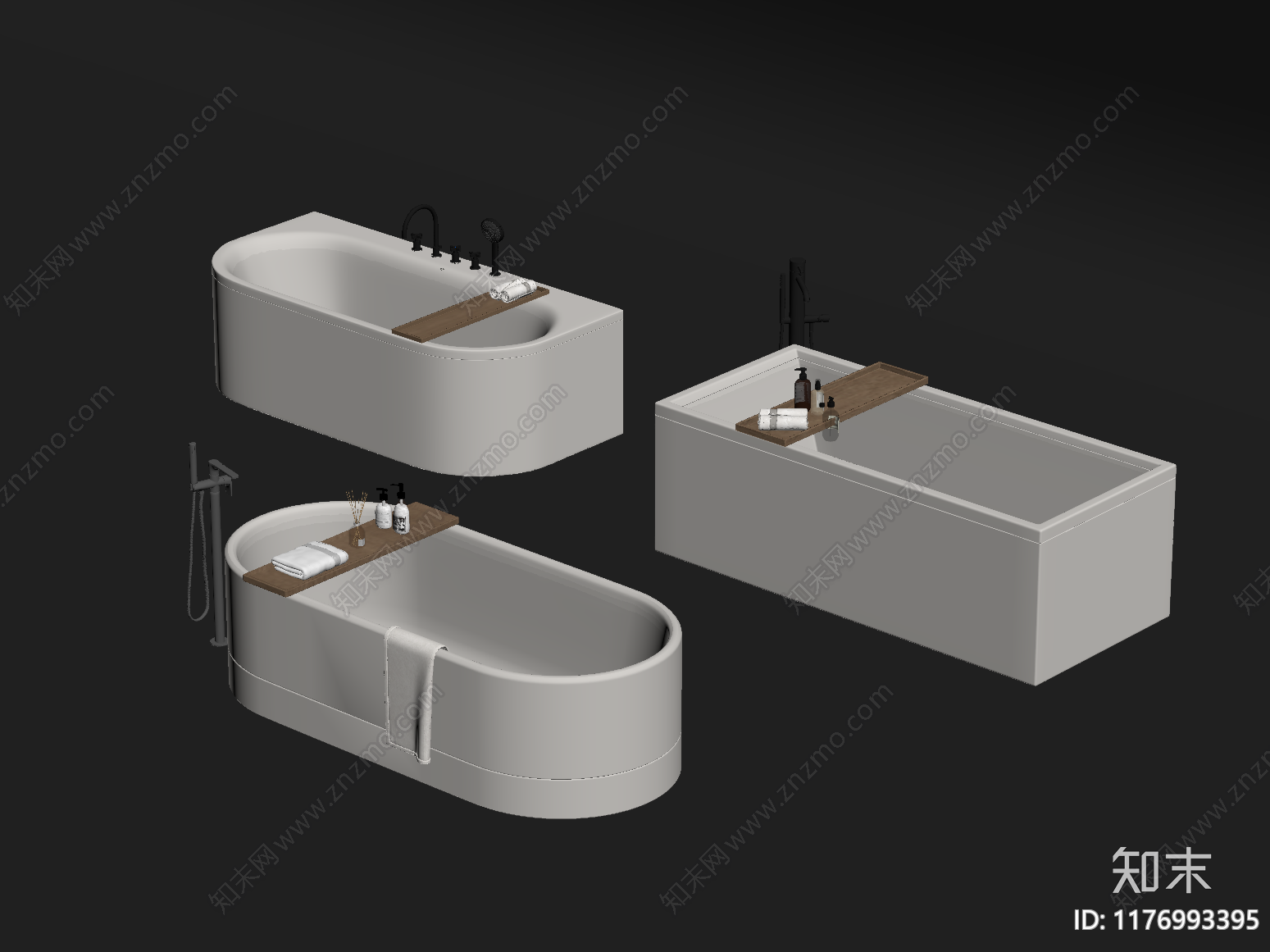 浴缸SU模型下载【ID:1176993395】