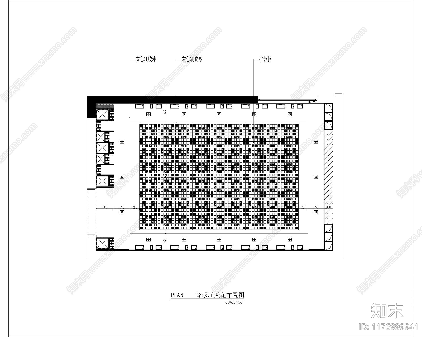 现代电影院cad施工图下载【ID:1176999941】