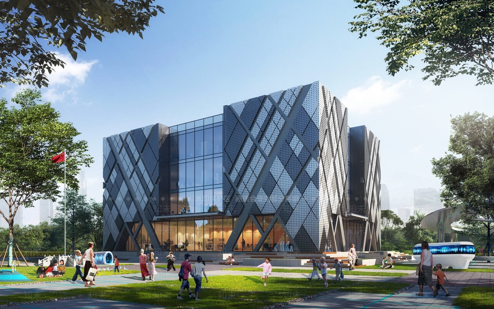 现代其他文体建筑3D模型下载【ID:1177003304】