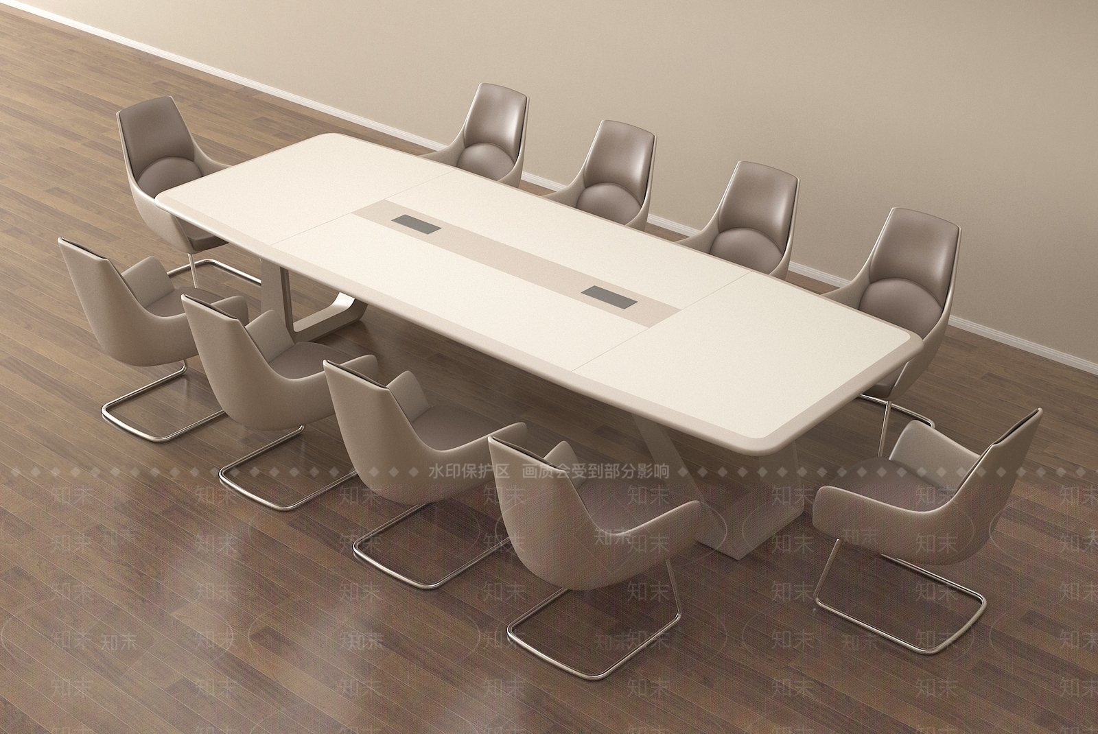 现代办公桌椅3D模型下载【ID:1177010143】