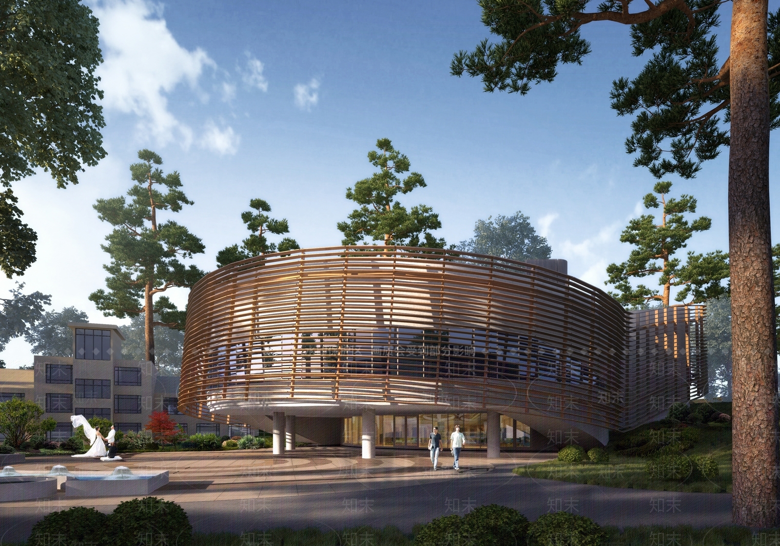 现代艺术风格建筑3D模型下载【ID:1177013016】