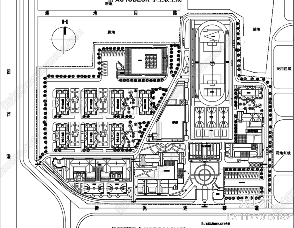 现代其他办公建筑施工图下载【ID:1177013182】