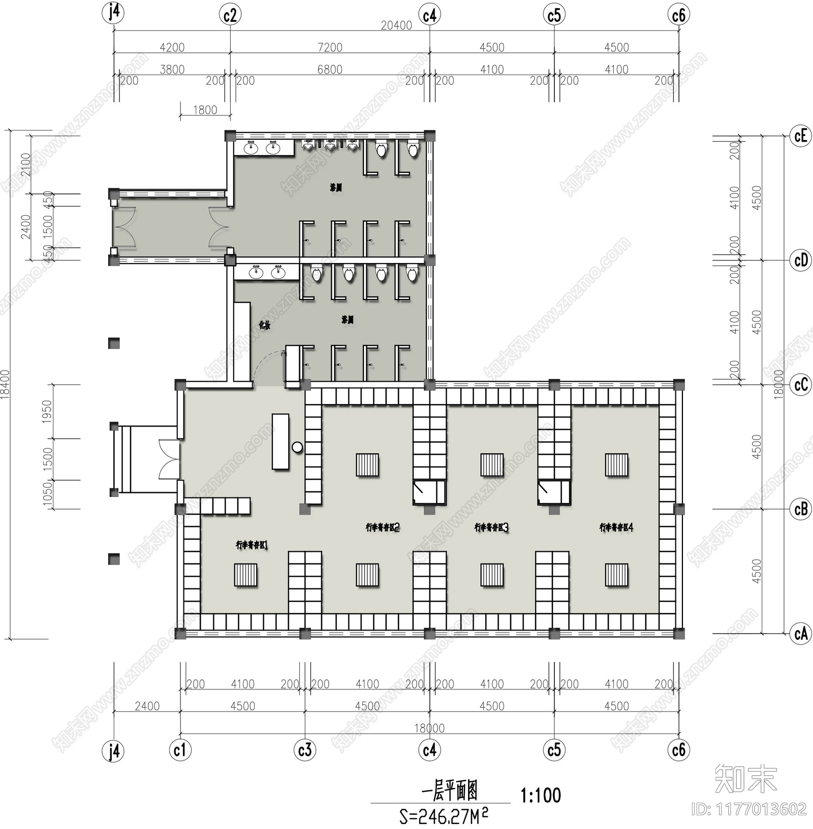 现代驿站cad施工图下载【ID:1177013602】