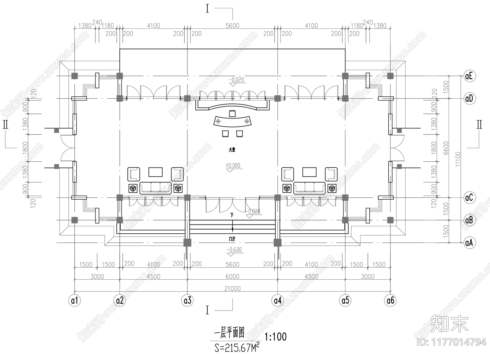 新中式其他办公建筑施工图下载【ID:1177014794】