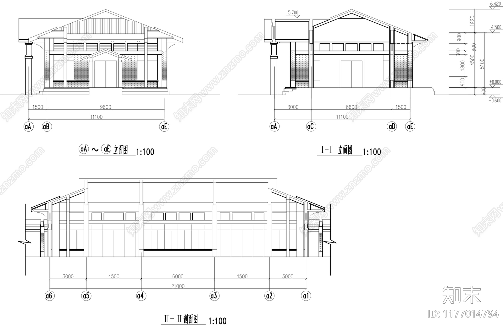 新中式其他办公建筑施工图下载【ID:1177014794】