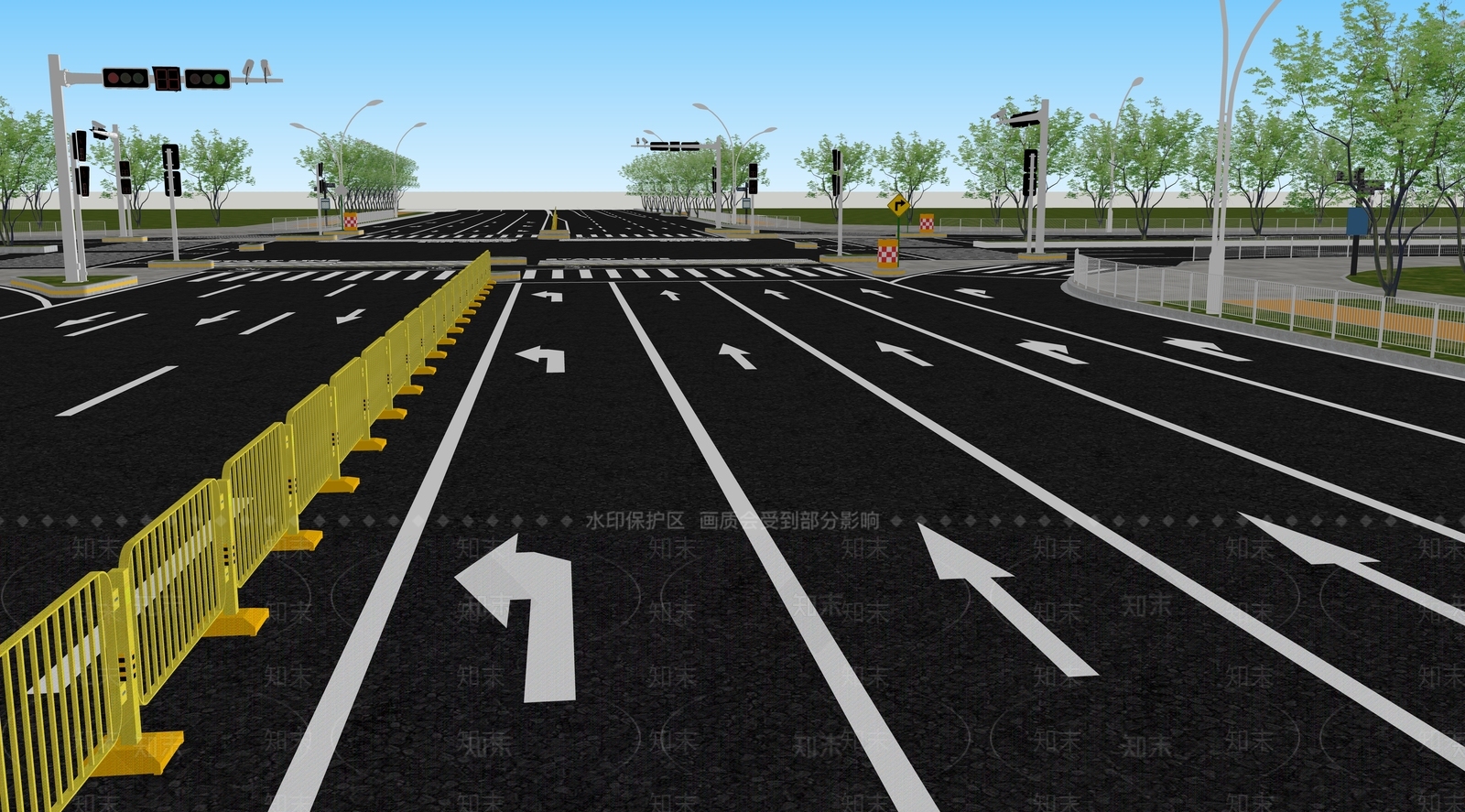 交通信号灯SU模型下载【ID:1177015501】