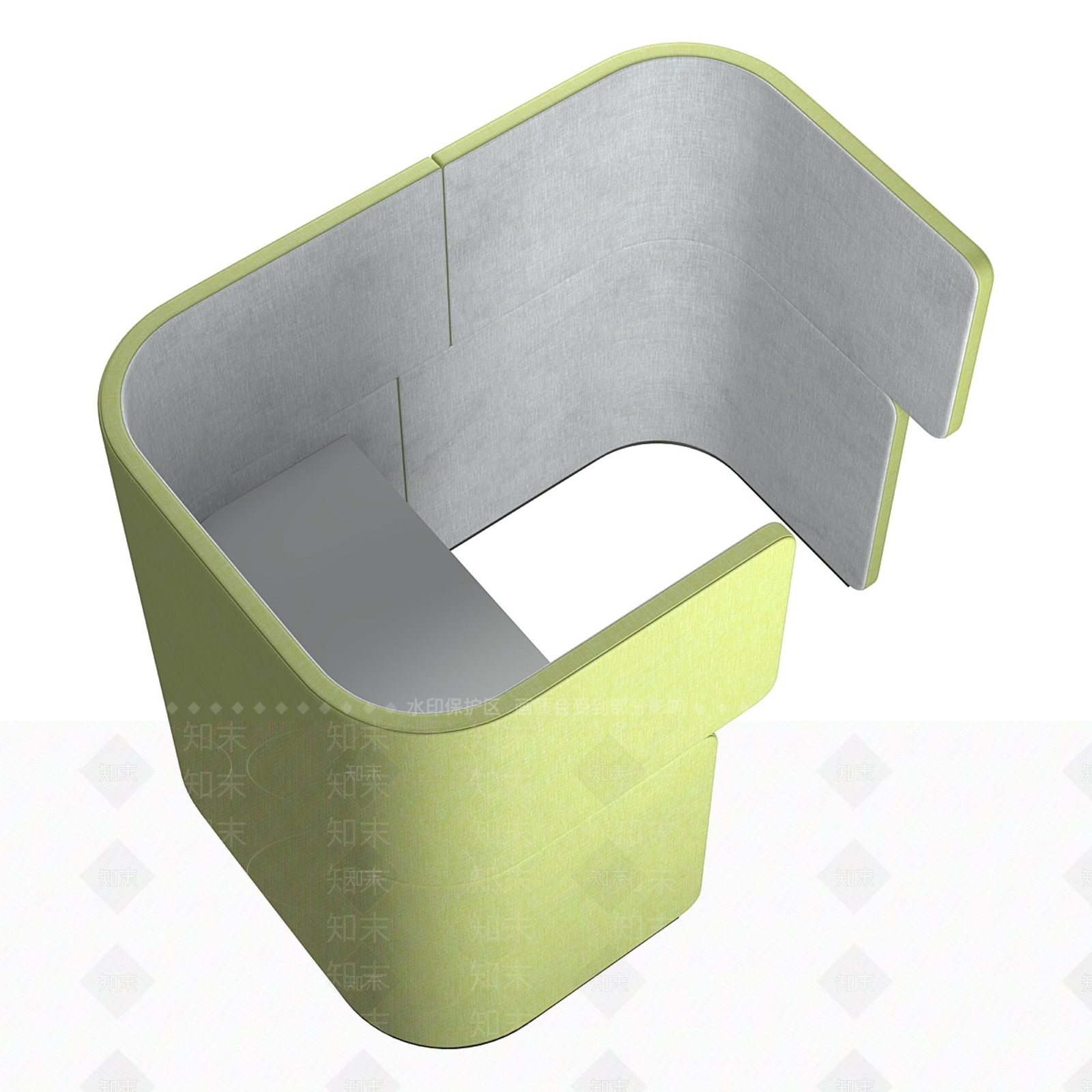 办公桌椅3D模型下载【ID:1177024207】