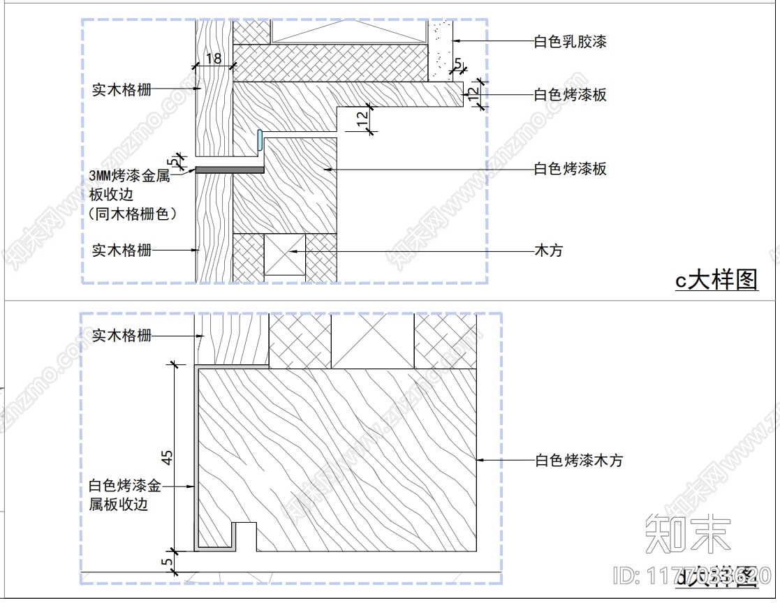 现代门节点cad施工图下载【ID:1177033620】