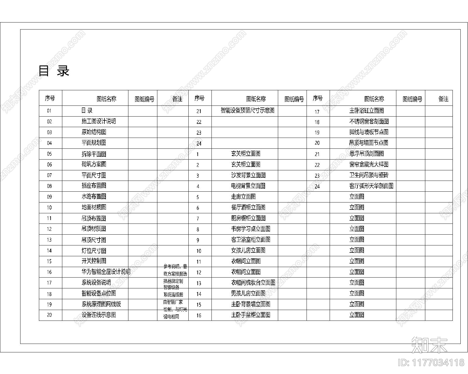 平层cad施工图下载【ID:1177034118】