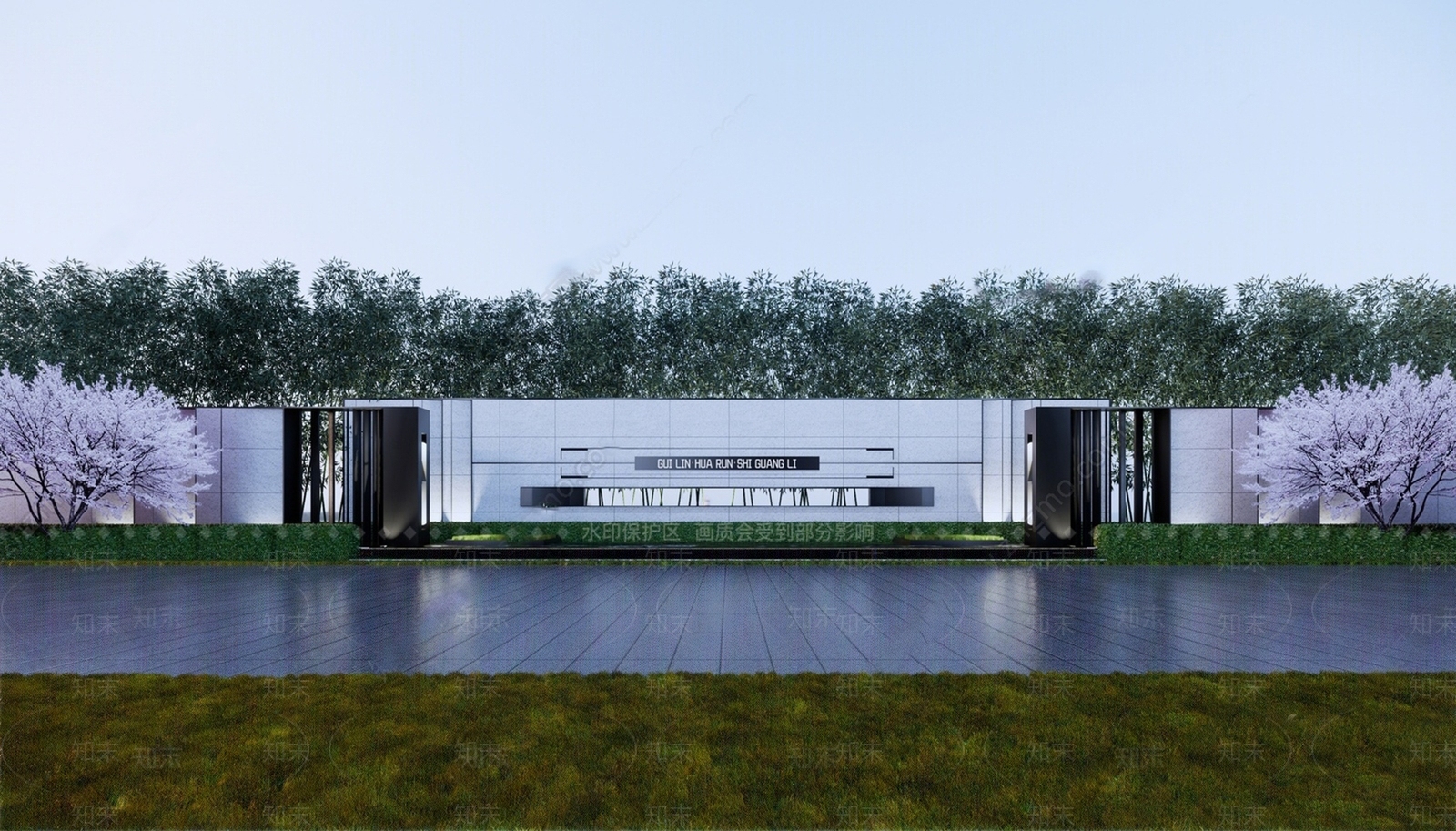 现代景墙3D模型下载【ID:1177046732】