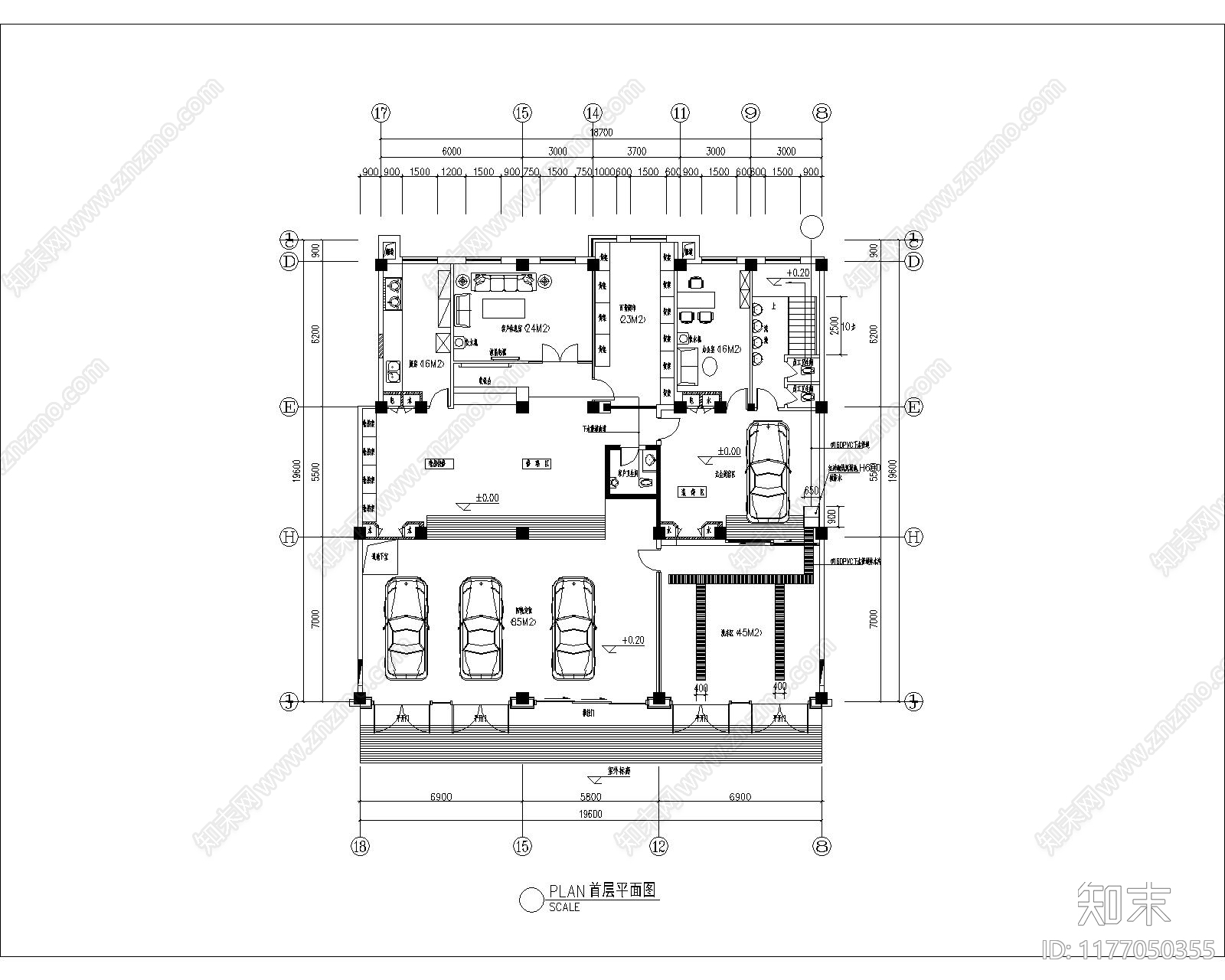 现代其他商业空间cad施工图下载【ID:1177050355】