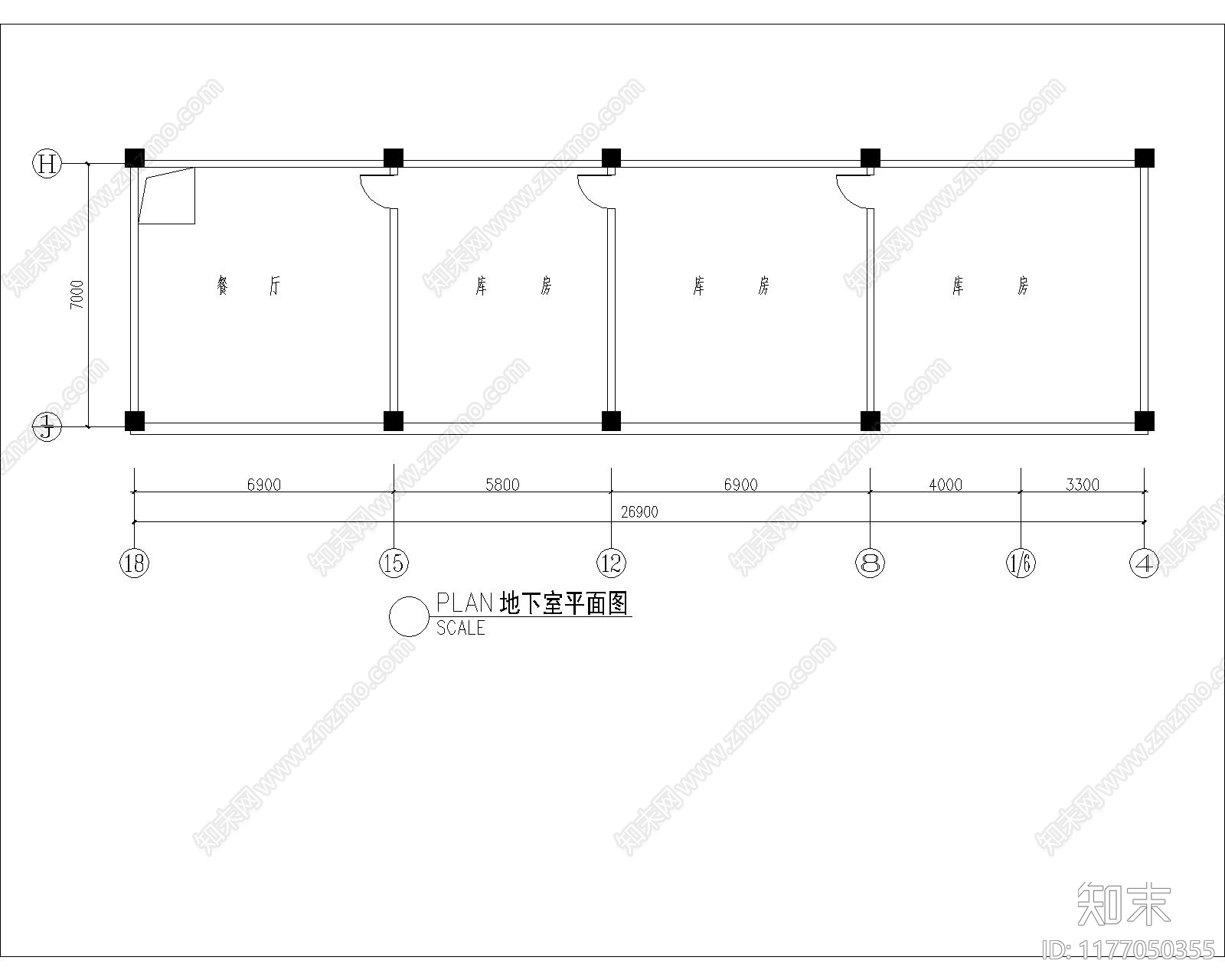 现代其他商业空间cad施工图下载【ID:1177050355】