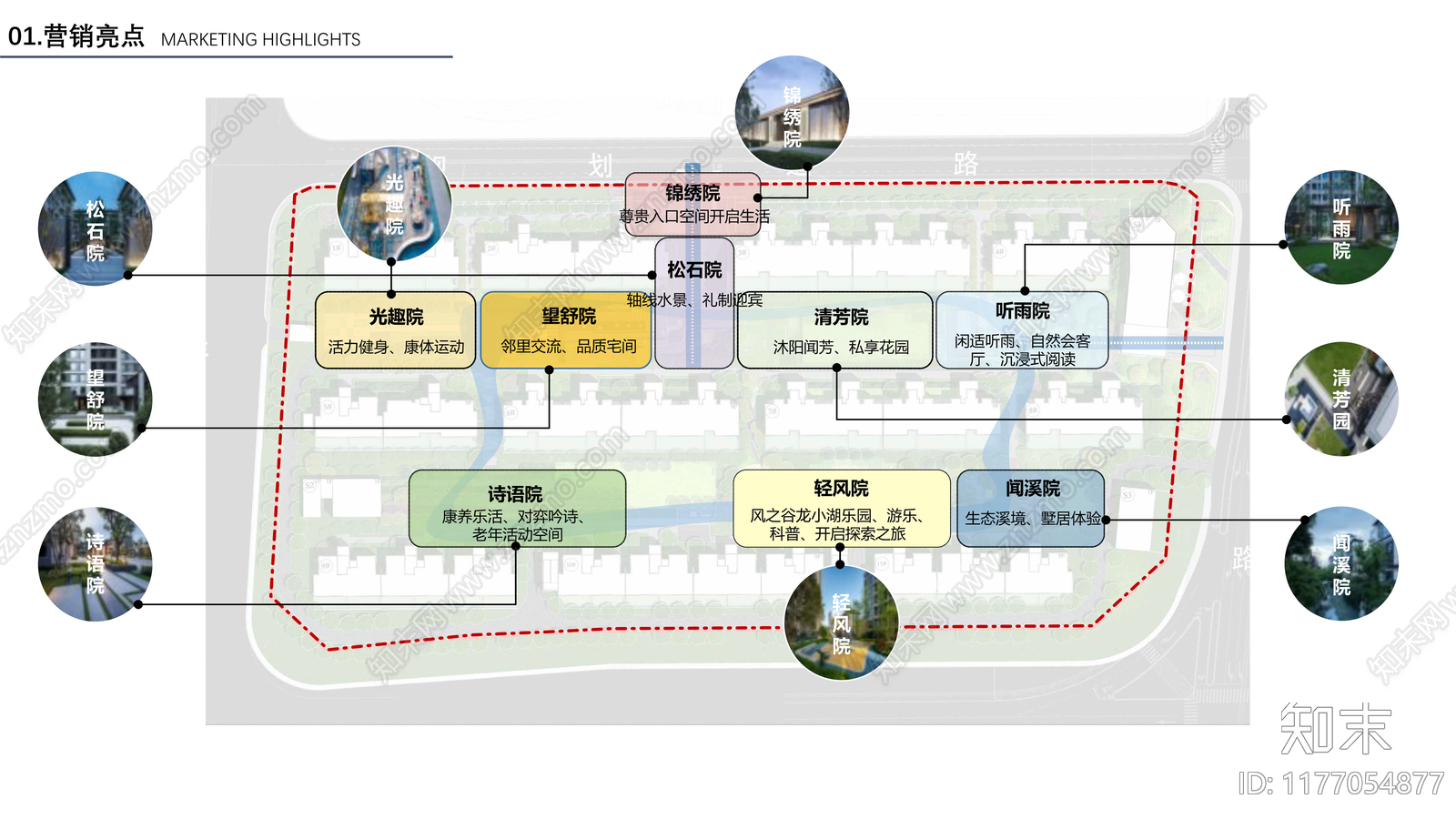 现代新中式小区景观下载【ID:1177054877】